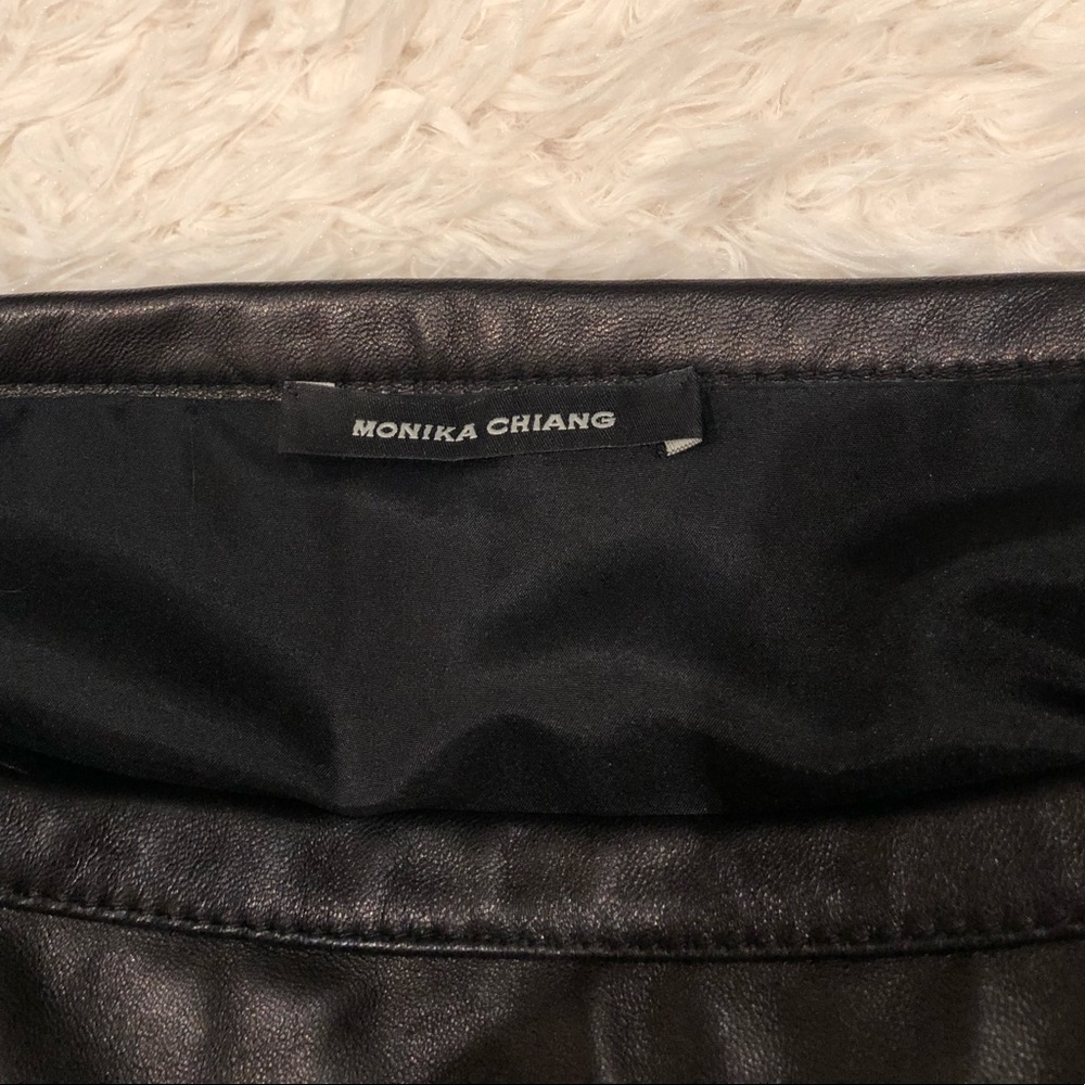 Monika Chiang black snake skin panel skirt - Picture 7 of 8